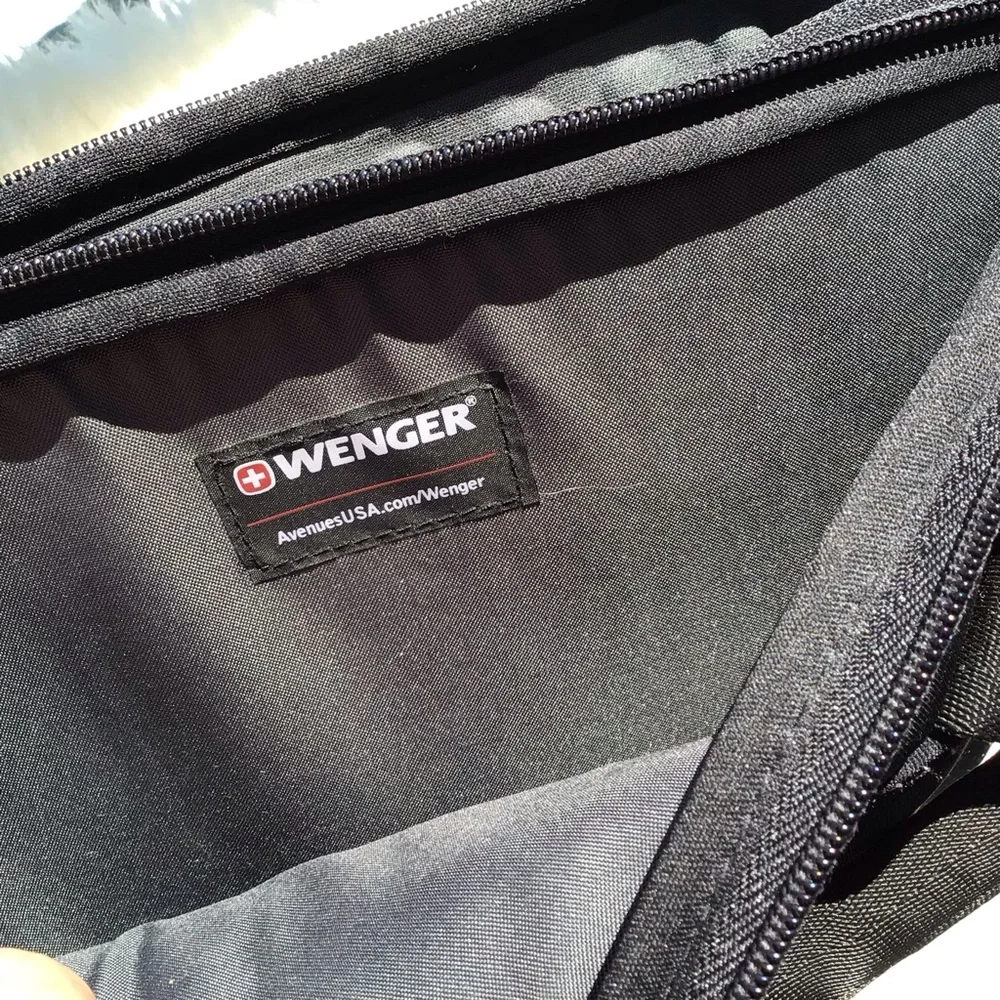 Wenger Top Zip Mini Laptop or iPad Case with Removable Shoulder Strap